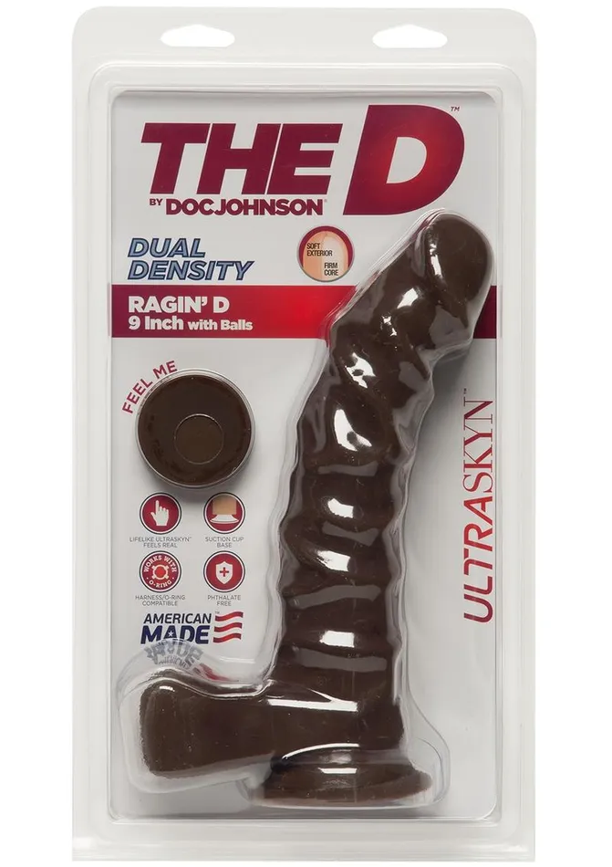Female Sex Toys The D The D Ragin D Ultraskyn Dildo with Balls