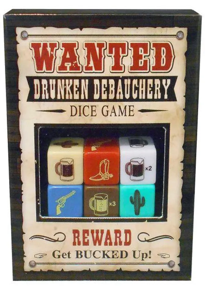 Games Kheper Games Wanted Drunken Debauchery Dice Game