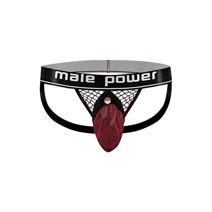 Male Power Male Sex Toys Cock Pit Net Cock Ring Jock S M Burgundy