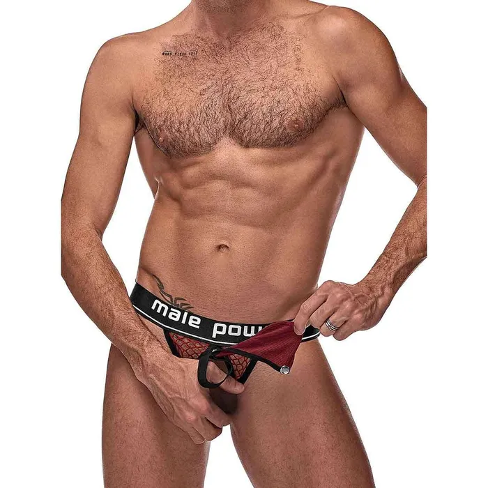 Male Power Male Sex Toys Cock Pit Net Cock Ring Jock S M Burgundy Male Power Male Sex Toys Cock Pit Net Cock Ring Jock S M Burgundy