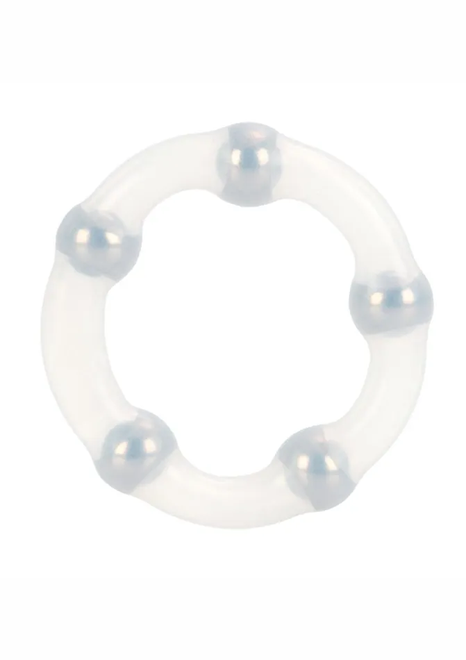 Male Sex Toys Metallic Bead Ring Silicone Cock Ring Rings