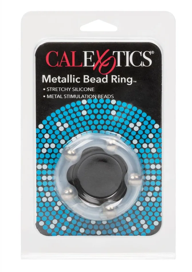 Male Sex Toys Metallic Bead Ring Silicone Cock Ring Rings