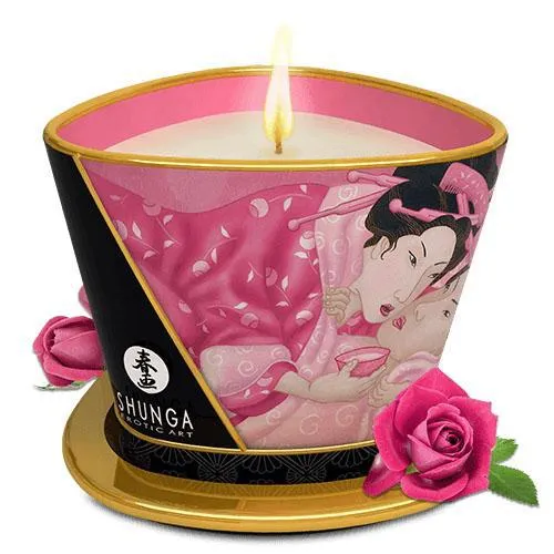 Massage Candle Aphrodisia Roses 57 Oz Shunga Couples