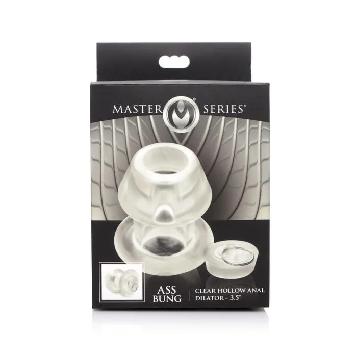 Master Series Anal Ass Bung Clear Hollow Anal Dilator 35 Large
