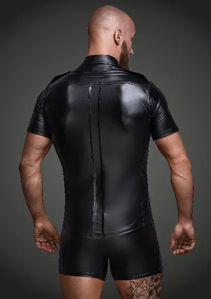 Noir Handmade Sexy And Elegant Shirt With Front Pockets Noir Male Sex Toys
