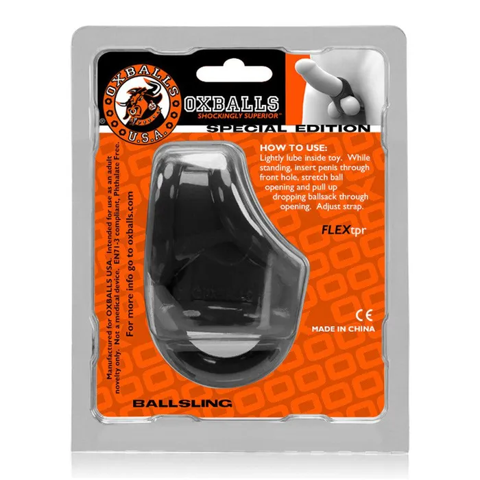 Oxballs Anal Oxballs Ballsling Cocksling W Splittler Black Oxballs Anal Oxballs Ballsling Cocksling W Splittler Black