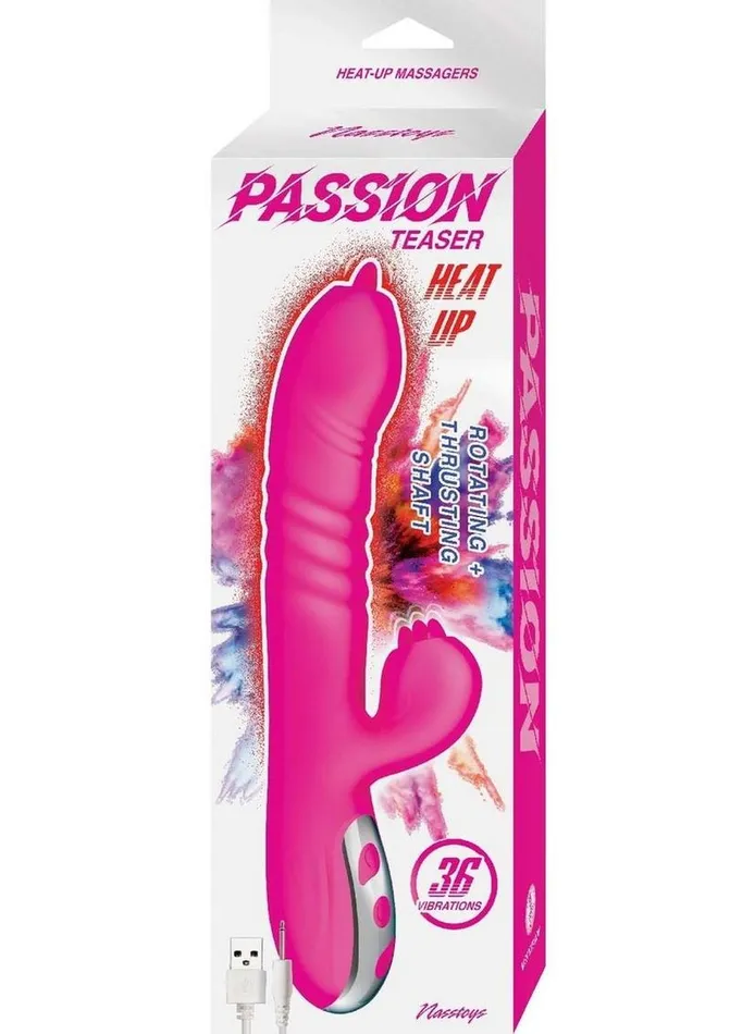 Passion Teaser Heat Up Rechargeable Silicone Rabbit Vibrator Nasstoys Female Sex Toys