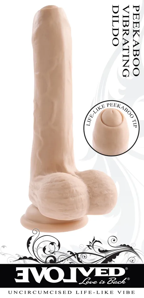Peek a Boo Vibrating Dildo Light Evolved Novelties Dildos