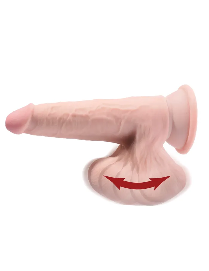 Pipedream 8 Inch Triple Density Cock With Swinging Balls Light Dildos