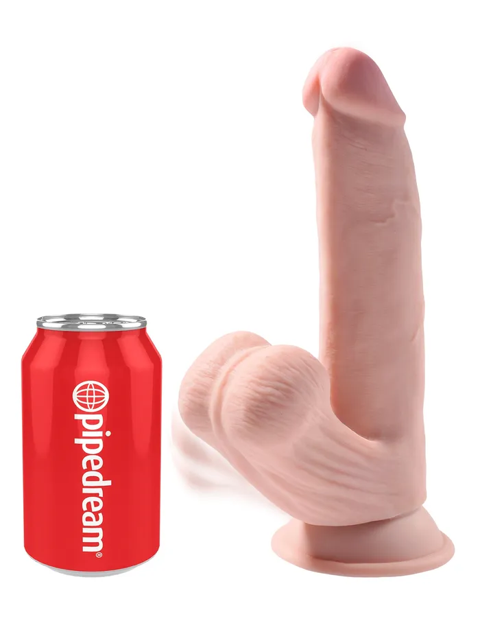 Pipedream 8 Inch Triple Density Cock With Swinging Balls Light Dildos Pipedream 8 Inch Triple Density Cock With Swinging Balls Light Dildos