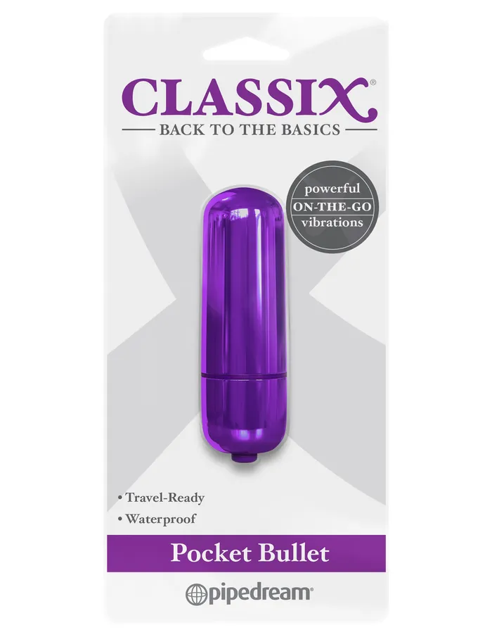 Pipedream Vibrators Classix Pocket Bullet Purple Pipedream Vibrators Classix Pocket Bullet Purple