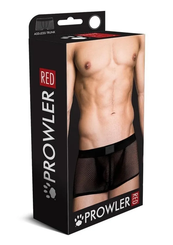 Prowler Red Fishnet AssLess Trunk Prowler RED Anal