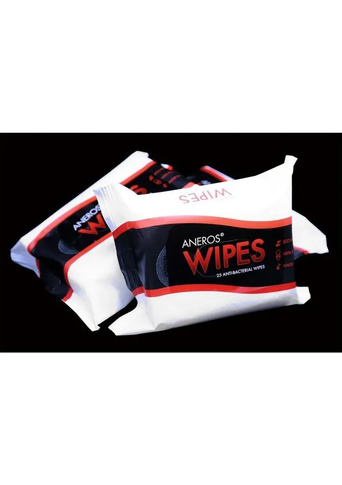 Vibrators Aneros Unscented AntiBacterial Wipes 25 Wipes Aneros