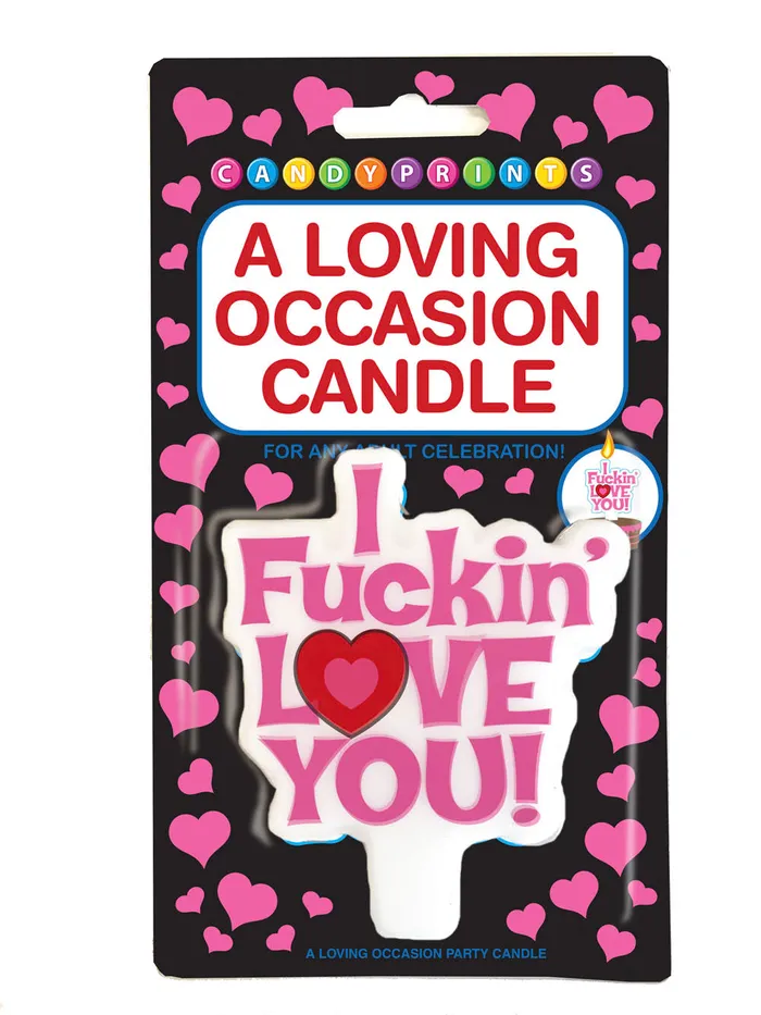 Vibrators I FCkin Love You Candle Little Genie
