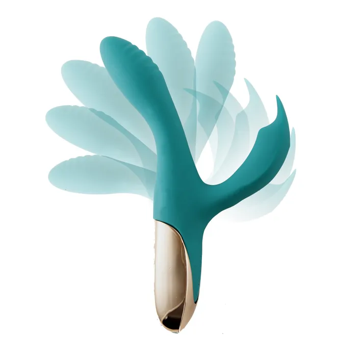 Vibrators Maia Toys Skyler Silicone Bendable Rabbit Green