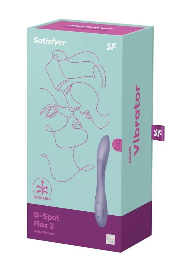 Vibrators Satisfyer GSpot Flex 2 Rechargeable Silicone Vibrator Dark Satisfyer