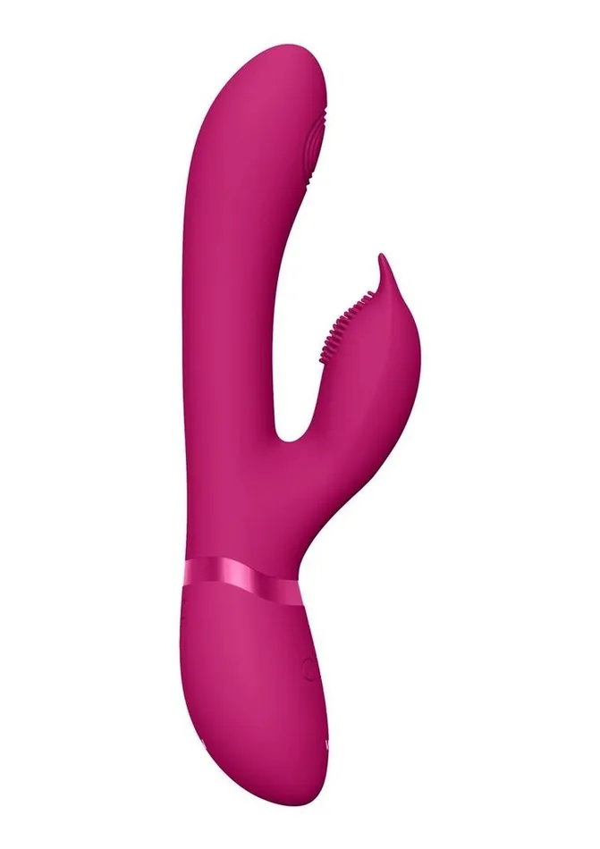 Vibrators Vive by Shots Vive Aimi Rechargeable Silicone Pulse Wave and Vibrating GSpot Rabbit