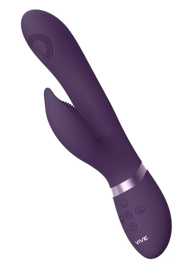 Vibrators Vive by Shots Vive Aimi Rechargeable Silicone Pulse Wave and Vibrating GSpot Rabbit
