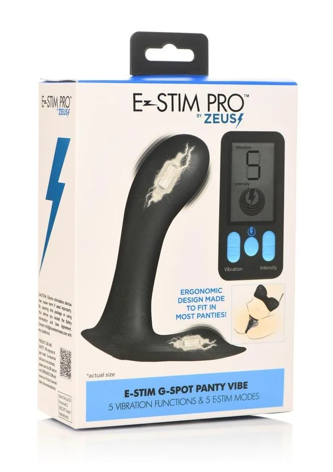 Zeus Electrosex Zeus Zs EStim Pro Rechargeable Silicone Panty Vibe with Remote Control Female Sex Toys