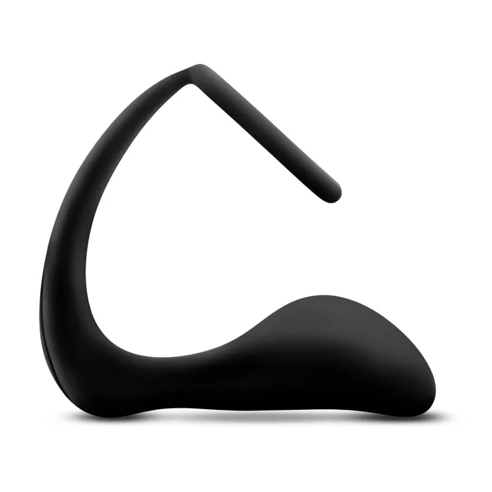 Anal Adventures Platinum Cock Ring Plug Black Blush Male Sex Toys