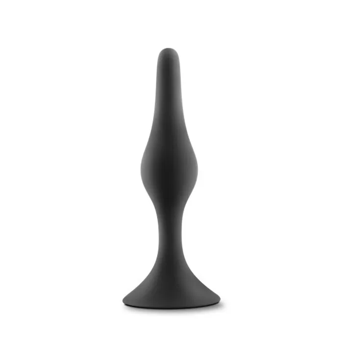 Anal Adventures Platinum Silicone Beginner Plug Small Black Blush Male Sex Toys Anal Adventures Platinum Silicone Beginner Plug Small Black Blush Male Sex Toys