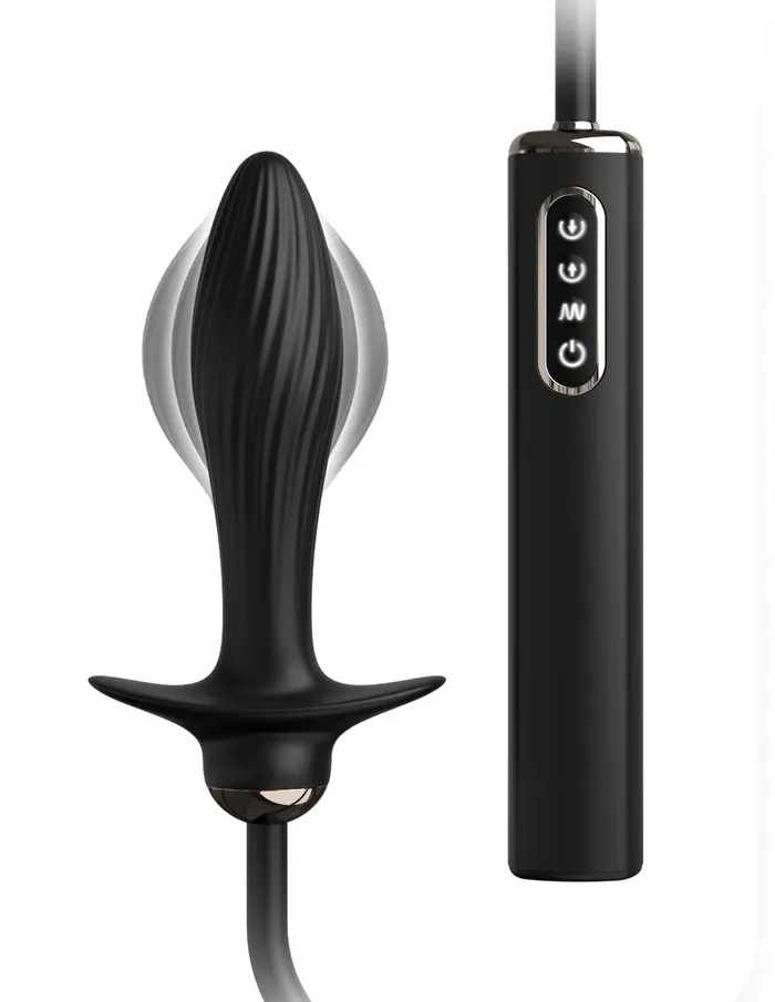 Anal Fantasy Elite AutoThrob Inflatable Vibrating Plug Black Pipedream Anal
