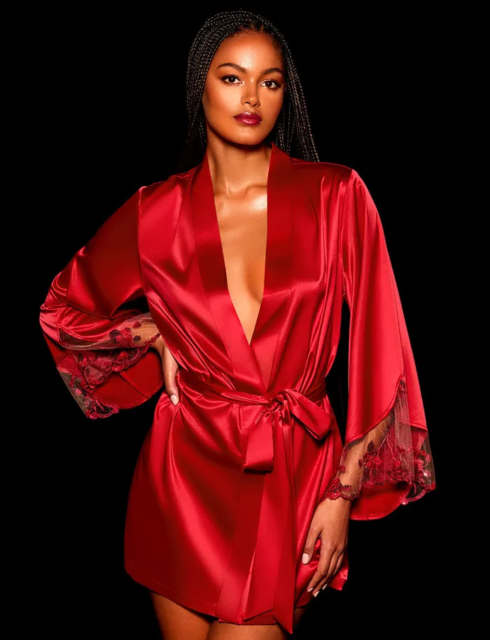 Anal Honey Birdette Whitney Sparkling Red Loungewear Set