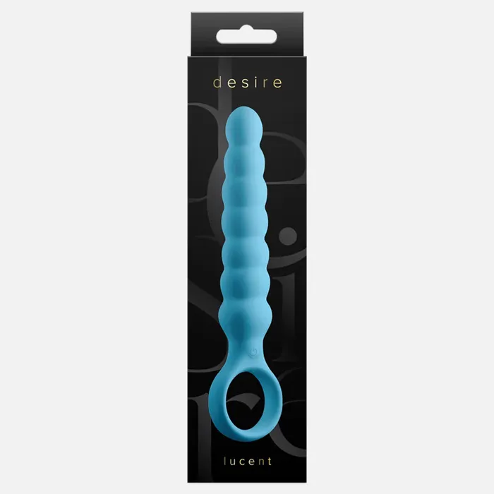 Anal NS Novelties Desire Lucent Vibrating Anal Plug Blue