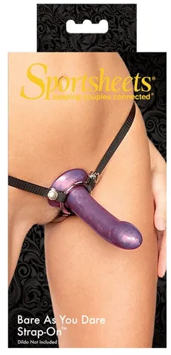 Bare as You Dare Strap on Black Sportsheets Female Sex Toys