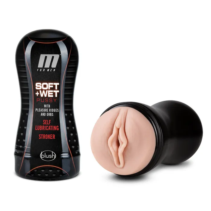 Blush Male Sex Toys M for Men Soft and Wet Pussy With Pleasure Ridges and Orbs Self Lubricating Stroker Cup Vanilla Blush Male Sex Toys M for Men Soft and Wet Pussy With Pleasure Ridges and Orbs Self Lubricating Stroker Cup Vanilla