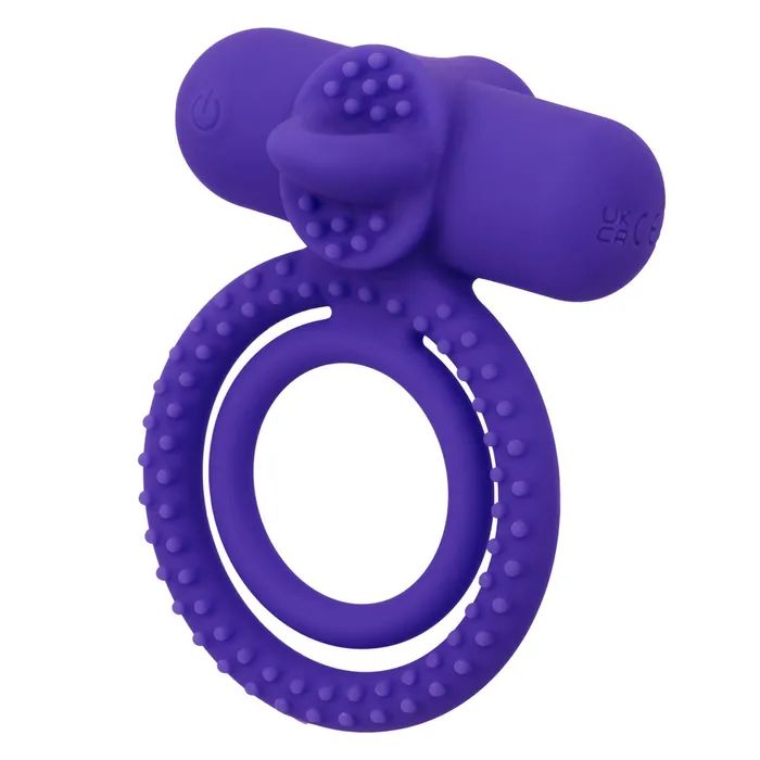 CalExotics Silicone Rechargeable Dual Climaxer Purple Vibrators