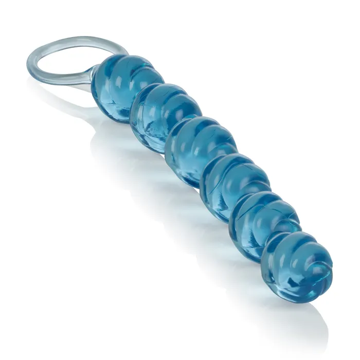 CalExotics Vibrators Swirl Pleasure Beads Blue