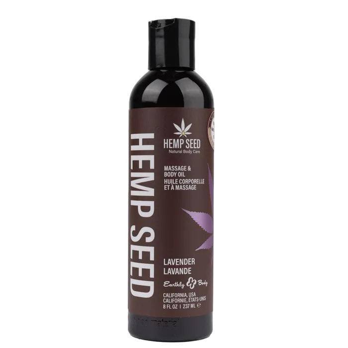 Couples Earthly Body Hemp Seed Massage and Body Oil Lavender 8 Fl Oz 237ml Couples Earthly Body Hemp Seed Massage and Body Oil Lavender 8 Fl Oz 237ml