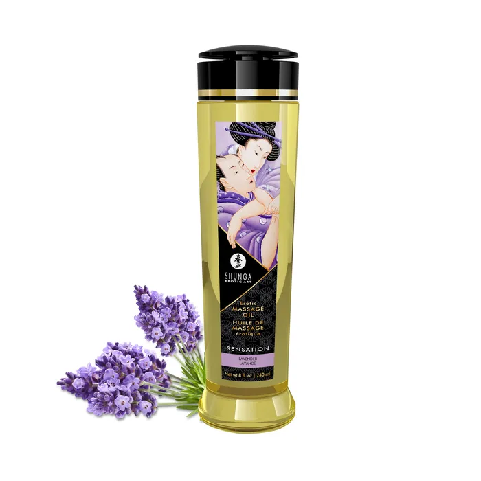 Couples Massage Oils Sensation 8 Fl Oz Lavender Shunga