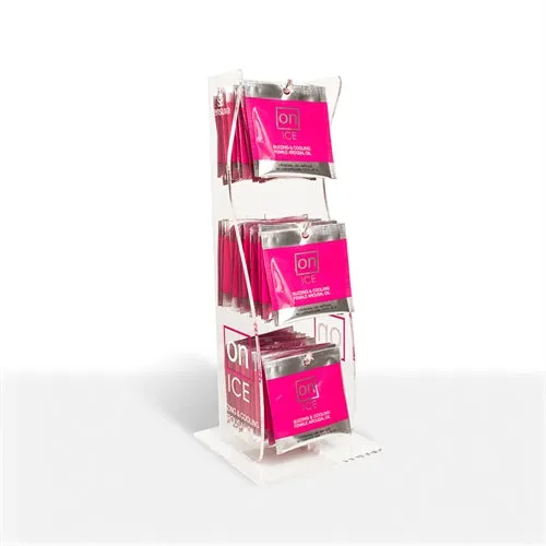 Couples Sensuva On Ice Buzzing Cooling Female Arousal Oil 40 Piece Ampoule Tower Display