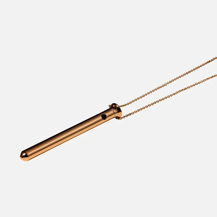 CRAVE Vesper 2 Bullet Vibrator Necklace 24KT Gold Female Sex Toys CRAVE Vesper 2 Bullet Vibrator Necklace 24KT Gold Female Sex Toys