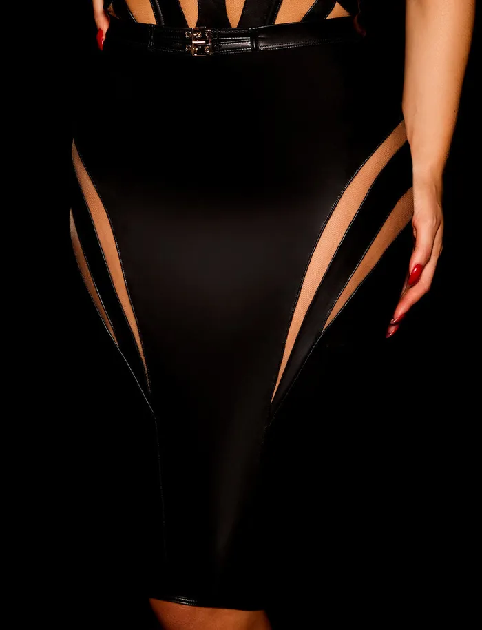 Davina Black Skirt Honey Birdette Anal