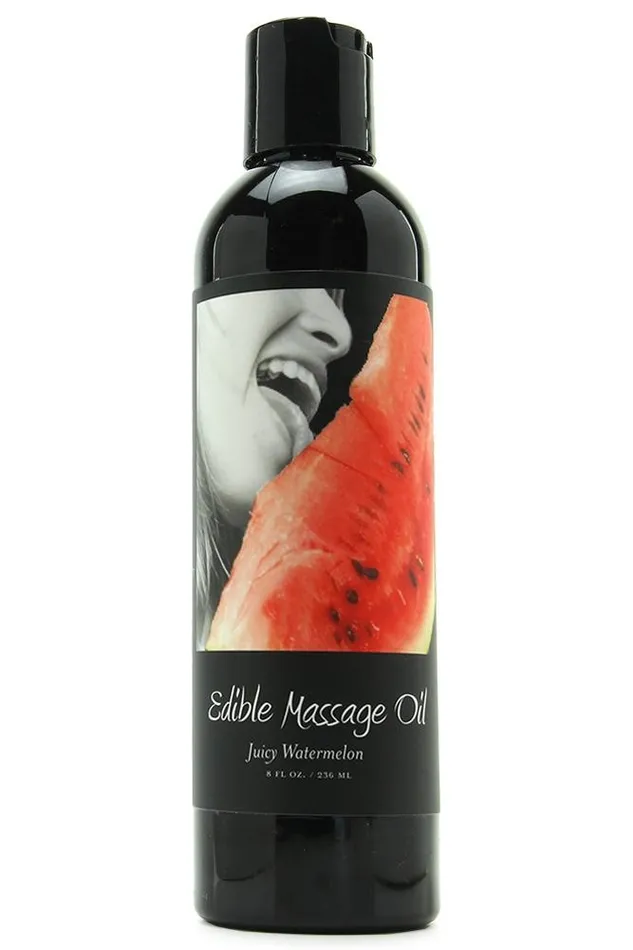 Edible Massage Oil 8oz236ml in Watermelon Pink Cherry Couples