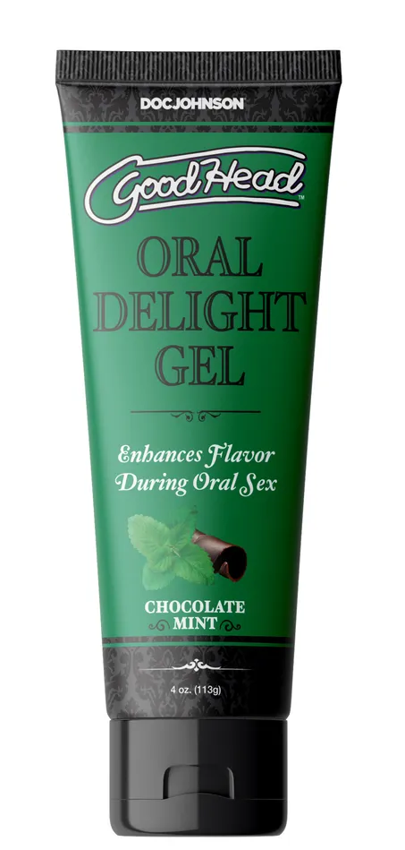 Enhancers Doc Johnson Goodhead Oral Delight Gel Chocolate Mint 4 Oz
