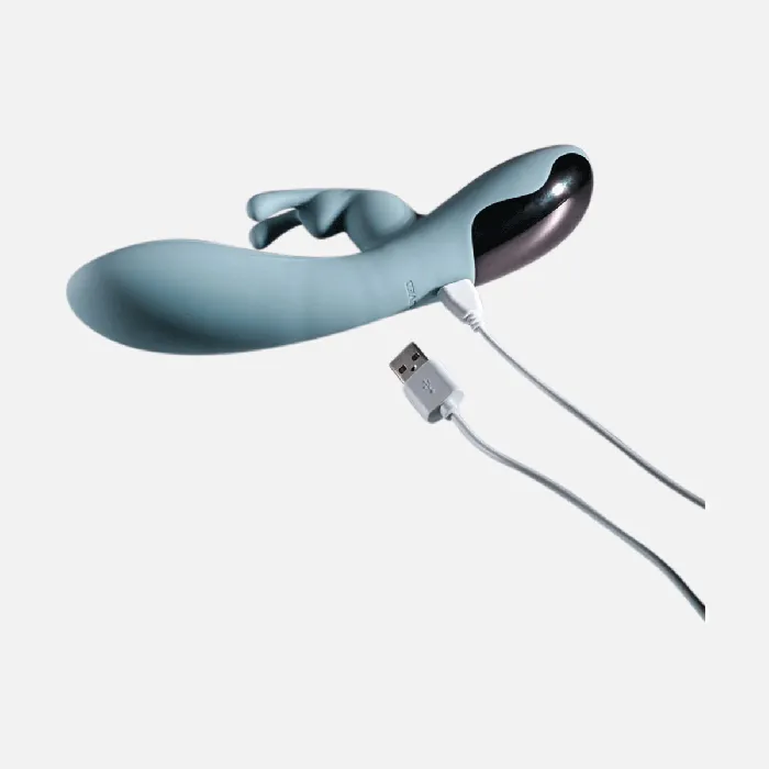 Evolved Boss Bunny Rabbit Vibrator Sky Blue Evolved Vibrators Evolved Boss Bunny Rabbit Vibrator Sky Blue Evolved Vibrators