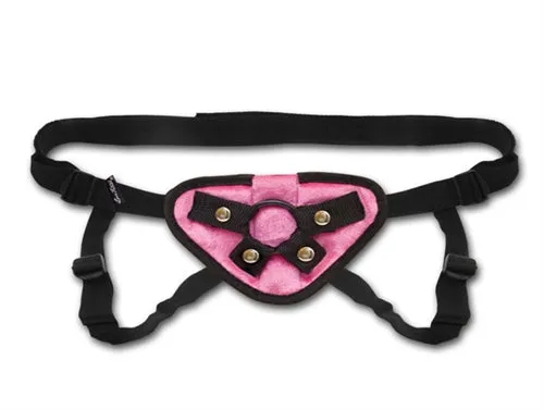 Female Sex Toys Electric Novelties Pink Velvet Strapon Harness