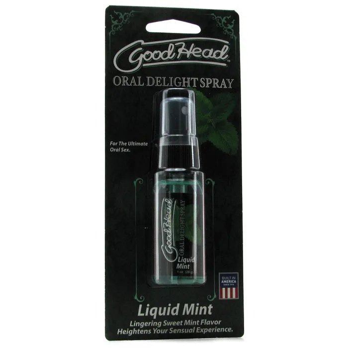 Female Sex Toys GoodHead Oral Delight Spray 1oz in Liquid Mint Pink Cherry