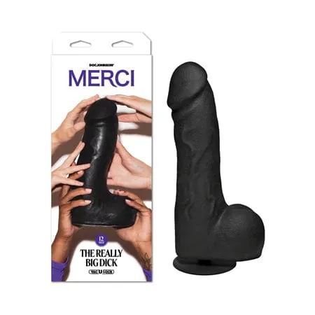 Female Sex Toys Merci The Really Big Dick 12 in Dildo with XL Removable VacULock Suction Cup Black Doc Johnson Female Sex Toys Merci The Really Big Dick 12 in Dildo with XL Removable VacULock Suction Cup Black Doc Johnson