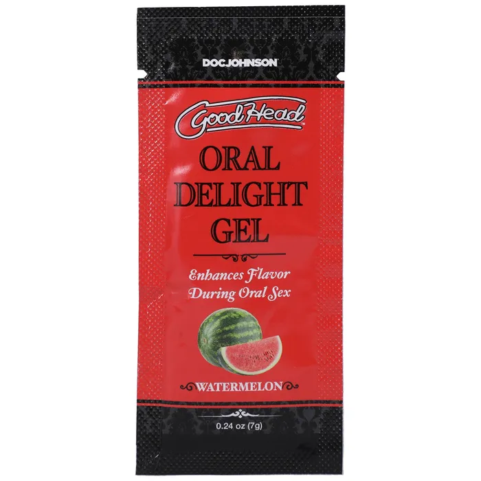 Goodhead Oral Delight Gel Watermelon 024 Oz Doc Johnson Enhancers