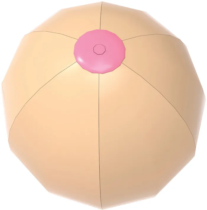 Hott Products Big Boobie Beach Ball Male Sex Toys