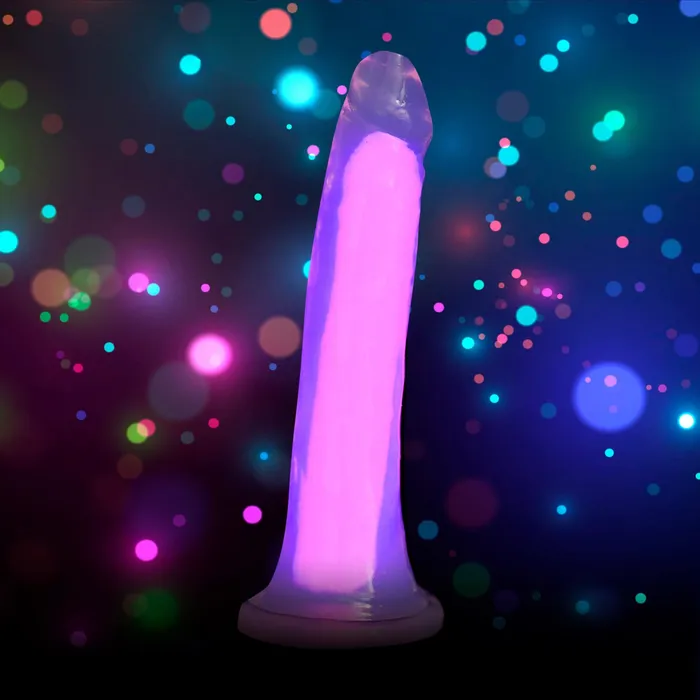 Lollicock Dildos Lollicock 7 GlowInTheDark Silicone Dildo Pink