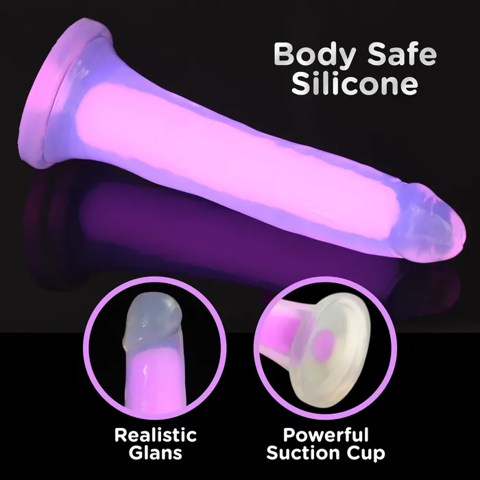 Lollicock Dildos Lollicock 7 GlowInTheDark Silicone Dildo Pink Lollicock Dildos Lollicock 7 GlowInTheDark Silicone Dildo Pink