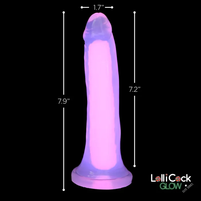 Lollicock Dildos Lollicock 7 GlowInTheDark Silicone Dildo Pink Lollicock Dildos Lollicock 7 GlowInTheDark Silicone Dildo Pink