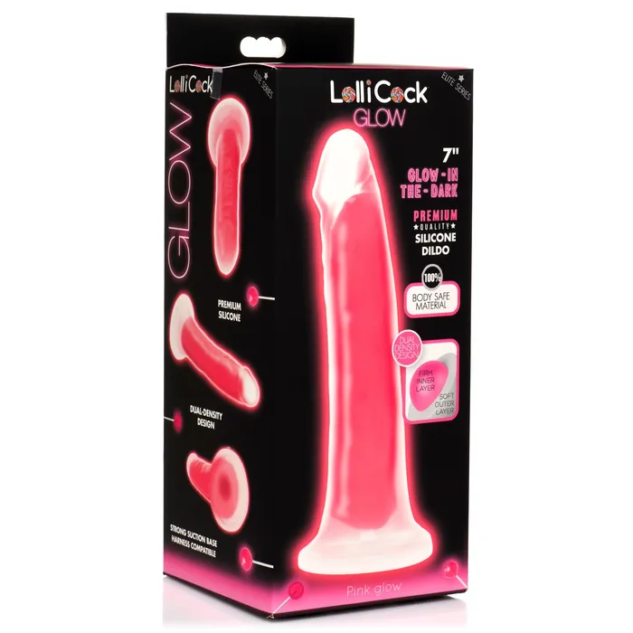 Lollicock Dildos Lollicock 7 GlowInTheDark Silicone Dildo Pink Lollicock Dildos Lollicock 7 GlowInTheDark Silicone Dildo Pink