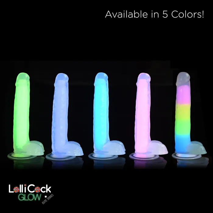 Lollicock Dildos Lollicock 7 GlowInTheDark Silicone Dildo With Balls Purple Lollicock Dildos Lollicock 7 GlowInTheDark Silicone Dildo With Balls Purple